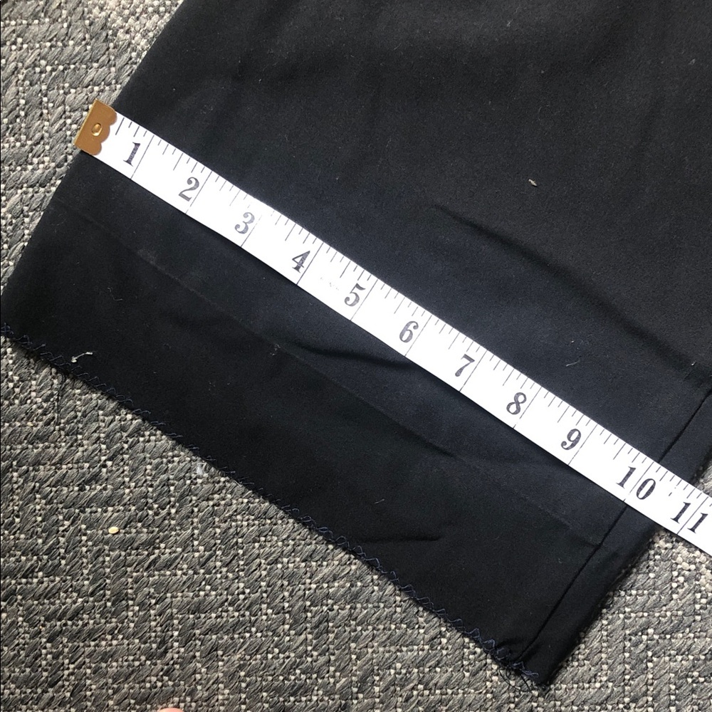 Women's Black Straight-Leg Maternity/Jumpsuit Pants with Fold-Over Waist - Picture 9 of 10